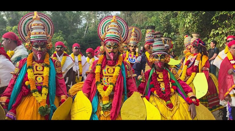 Mavelikonam Devi Temple, located in Nandaivanam, Nagaroor, Thiruvananthapuram district of Kerala, is a revered Hindu shrine dedicated to Goddess Bhadrakali and Goddess Durga. This historic temple is renowned for its annual festival held during Kumbha Masam (February-March), featuring traditional rituals such as Garudan Thookkam, caparisoned elephant processions, and vibrant melam performances. The temple's unique architecture and serene surroundings offer a spiritually enriching experience for devotees and visitors